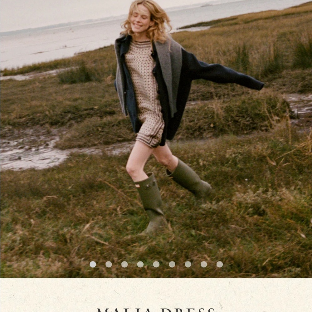 Doen Malia Dress in Cream and Black